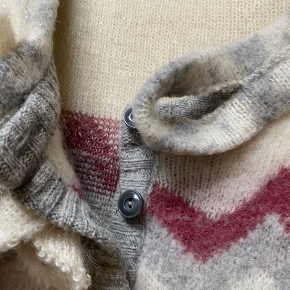 Anthropologie Sleeping on Snow Mohair Floral Double Time Cardigan, Size L - Picture 10 of 10